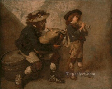トーマス・クチュール Painting - ピフェラロと息子フィス フィギュア画家 Thomas Couture